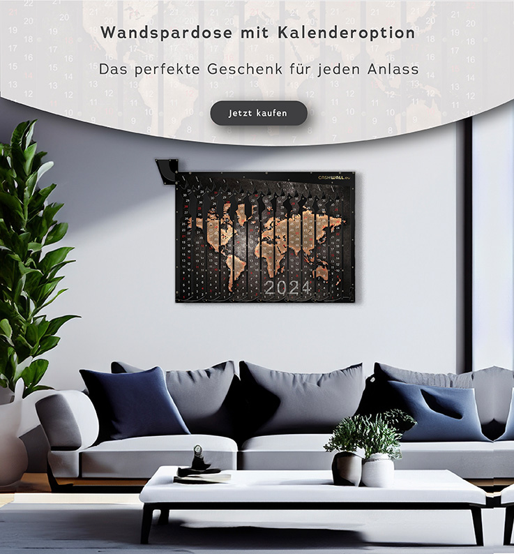 Wandspardose mit kalenderoption- de