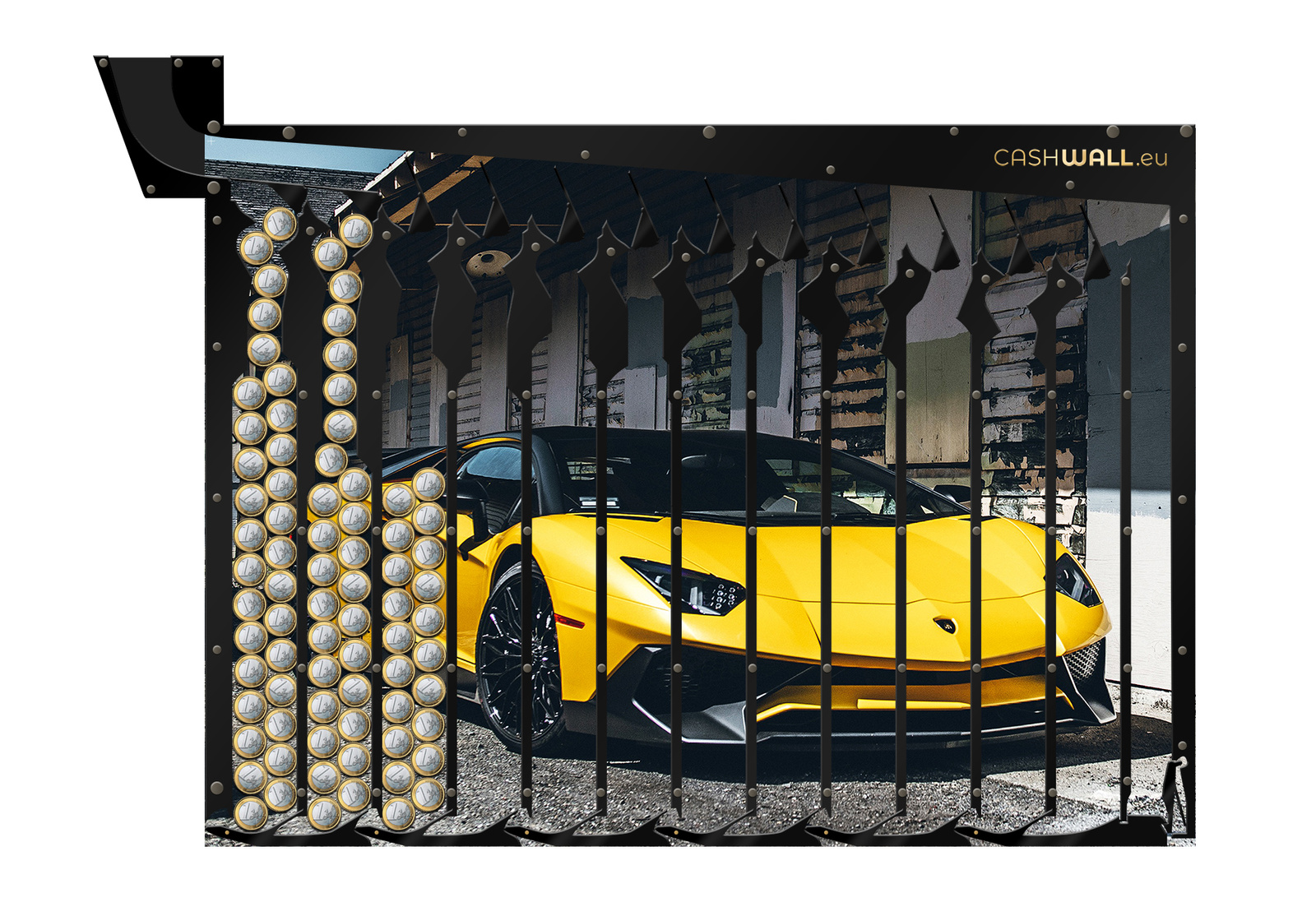 Tirelire murale | Lamborghini | Idée cadeau pour les fans de voitures