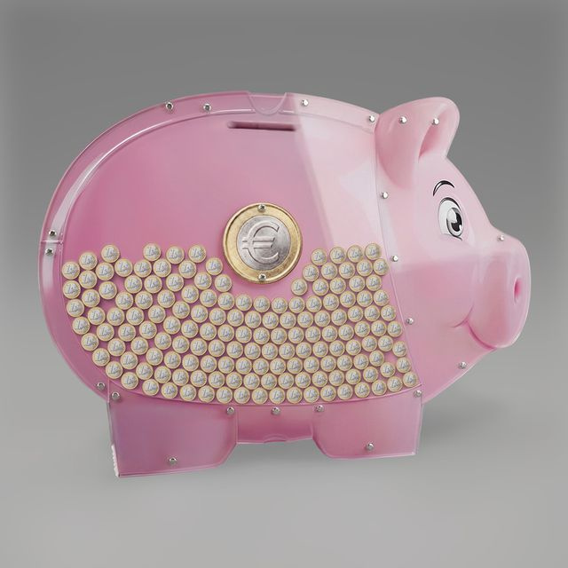 Sieninė taupyklė Rožinė kiaulytė – 1 €