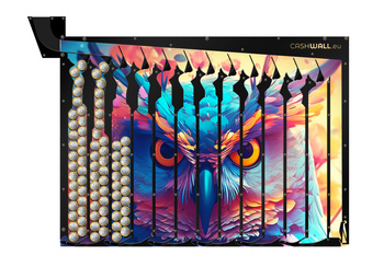 Wandspardose | Abstrakte Eule | Ideales Geschenk für jeden Anlass