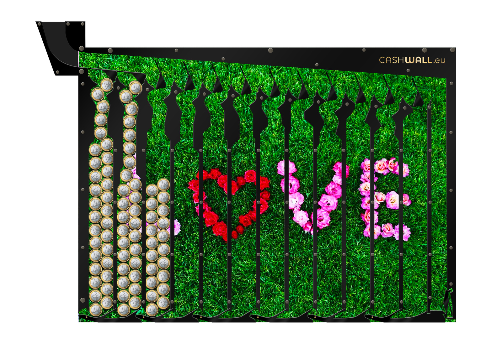 Wand spaarpot | Liefde | Perfect cadeau voor koppels