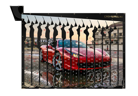 Kalender 2026 Auto | Fantastisch cadeau voor een man | Spaarpot