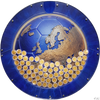 Salvadanaio da parete Pallone blu con mappa del mondo – 2 €