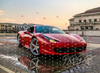 Hintergrund für die Spardose mit dem Motiv Auto 2026