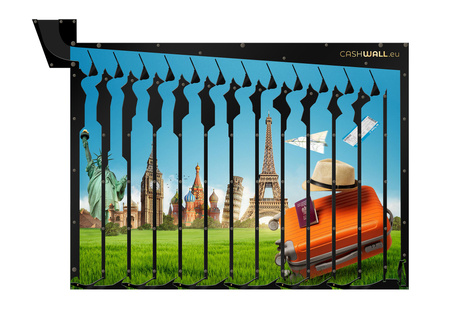 Wand spaarpot | Reizen | Perfect cadeau voor reisfans