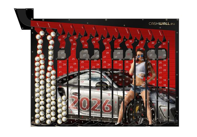 Kalender 2026 Frau mit Auto | Das perfekte Geschenk für einen Mann I Spardose