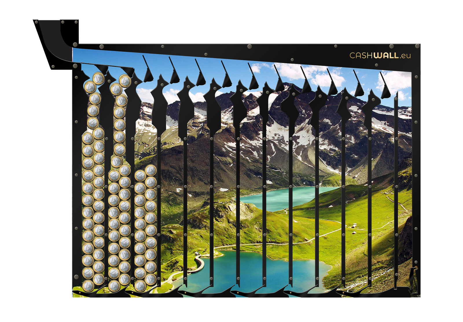 Hucha de pared | montañas | super idea regalo con motivo paisaje