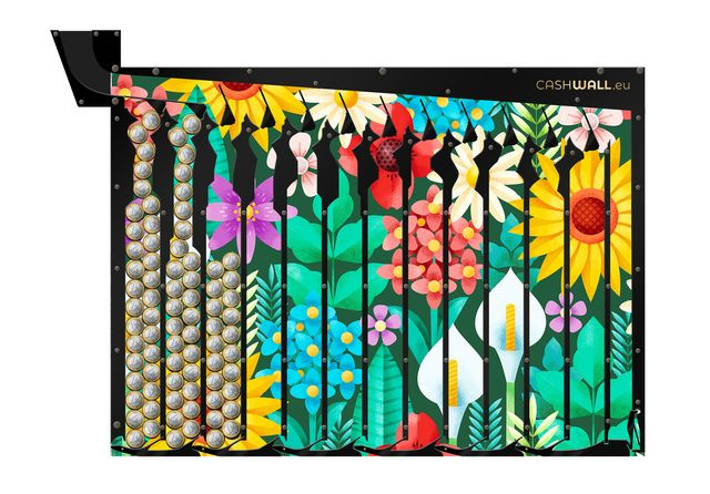 Tirelire murale | Fleurs | 1 €