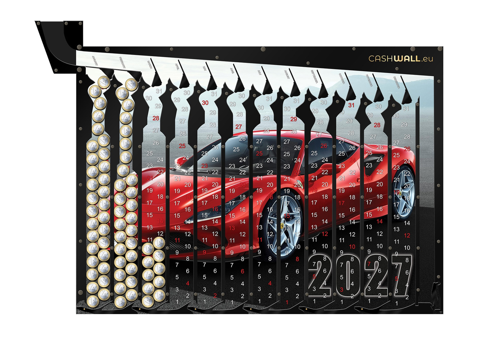 Hucha calendario 2027 Coche – 1 €