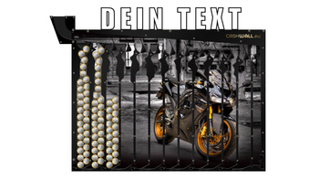 Wandspardose mit individuell anpassbarer Aufschrift