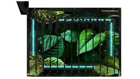Wandspardose | Grüne Blätter | Ideales Geschenk für Naturfreunde