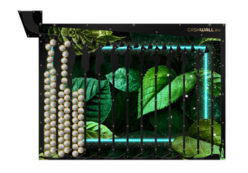 Wandspardose | Grüne Blätter | Ideales Geschenk für Naturfreunde