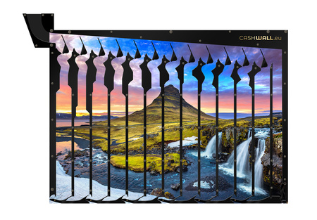 Boîte d'épargne murale | Islande | Cadeau parfait dans un motif de paysage