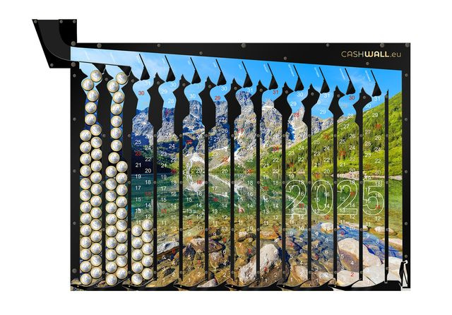 Calendar 2025 Mountain view | Money box from the sea eye