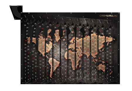 Calendario de pared 2026 | Mapa del mundo | Regalo perfecto para aficionados a los viajes