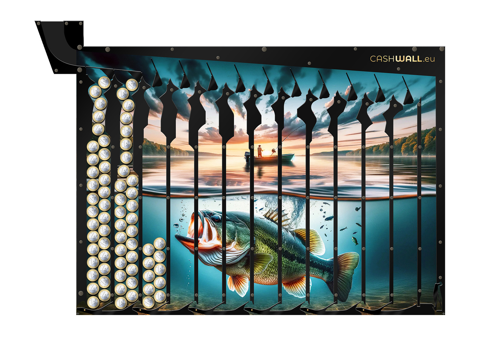 Wall money box I Fish I Perfect gift for travelers