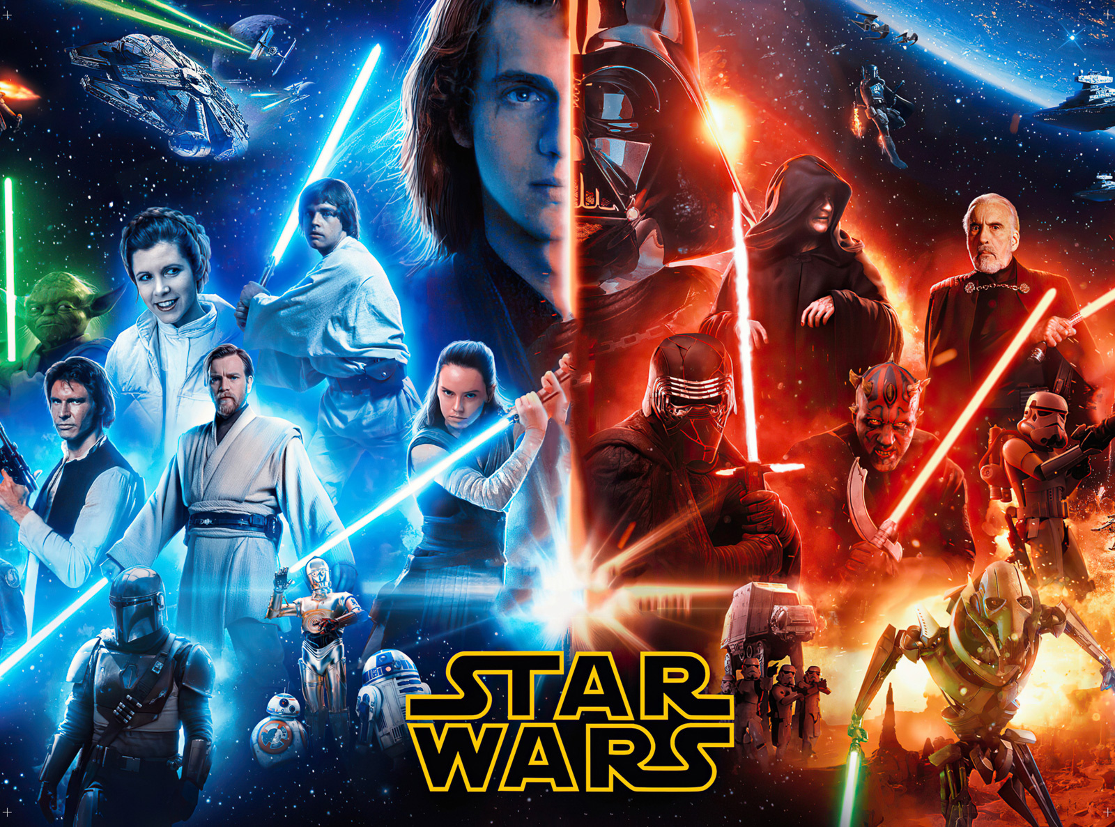 Tło do skarbonki - Star Wars