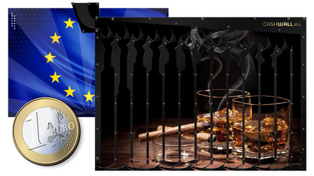 Sieninė pinigų dėžutė | Whiskey | Puiki dovana vyrams