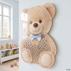 Wandspaarpot Teddybeer met blauwe strik – 2 €
