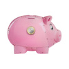 Salvadanaio da parete Maialino rosa – 1 €