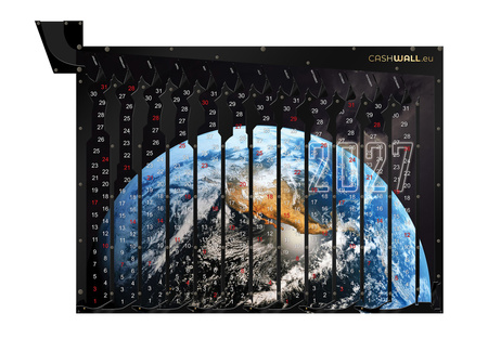 Kalender-Spardose 2027 Erde – 2 €