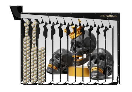 Tirelire murale | Tête de mort | Super cadeau au design tête de mort