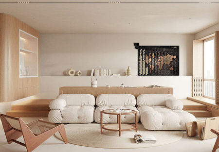 Sieninis 2025 m. kalendorius | Pasaulio žemėlapis | Puiki dovana kelionių mėgėjams