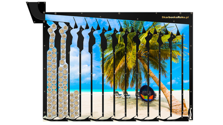 Salvadanaio da parete | Maldive | Regalo ideale per gli amanti della spiaggia