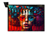 Tirelire murale | Visage abstrait | 1 / 2 €