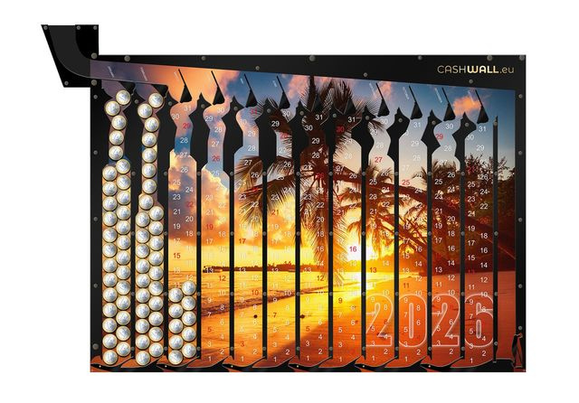Hucha calendario 2026 | Vacaciones | 1 €