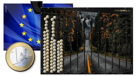 Nástenná pokladnička | Forest road | Ideálny darček pre každého