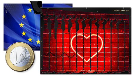 Salvadanaio da muro | cuore | idea regalo perfetta per i vostri cari