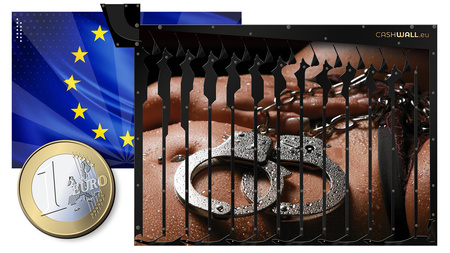 Wall money box | handcuffs | ideal birthday gift idea