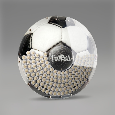 Tirelire murale Ballon de football – 2 €