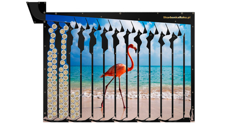 Spaarpot voor aan de muur | Flamingo | Leuk cadeau-idee voor iedereen