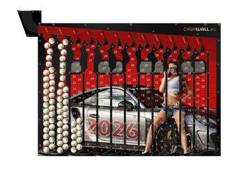 Kalender 2026 Frau mit Auto | Das perfekte Geschenk für einen Mann I Spardose