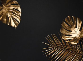 Hintergrund Wandspardose | Goldene Blätter