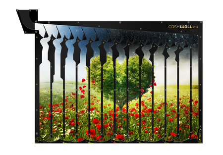 Wand spaarpot | liefdesboom | ideaal cadeau-idee met hartjesmotief