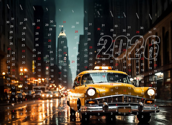 Hintergrund für die Spardose mit dem Motiv Taxi 2026