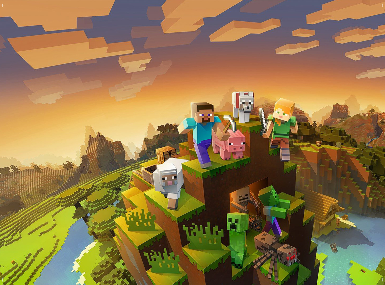Tło do skarbonki - Minecraft