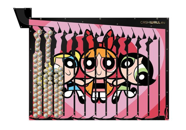 Nástenná pokladnička | Powerpuff Girls | 1 / 2 €