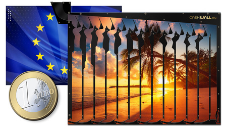 Salvadanaio da parete | Tramonto | Regalo perfetto per gli amanti della spiaggia