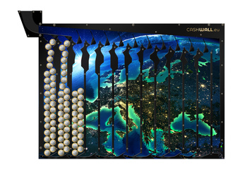 Wand spaarpot | Planet Earth | Perfect cadeau idee voor iedereen